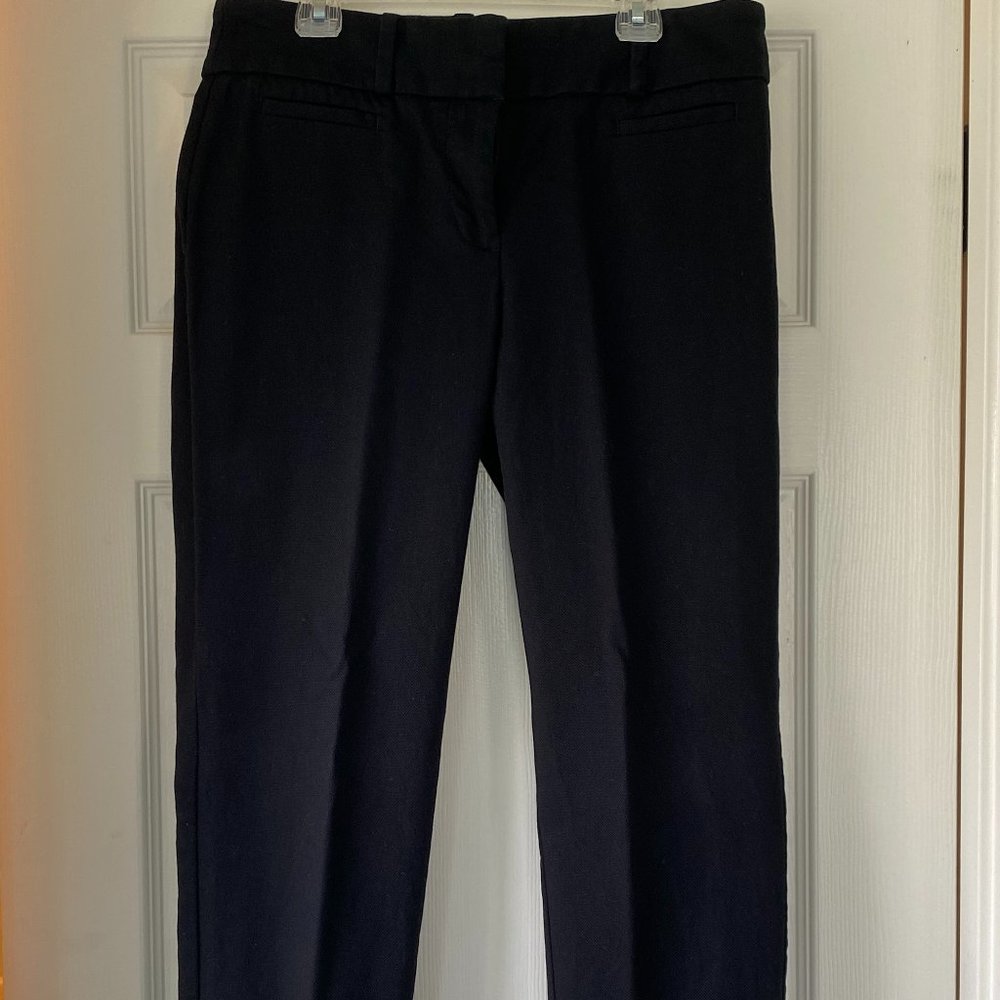 ann taylor loft black julie riviera pant- size 2